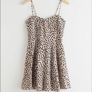 NWT & Other Stories Leopard Print Mini Dress